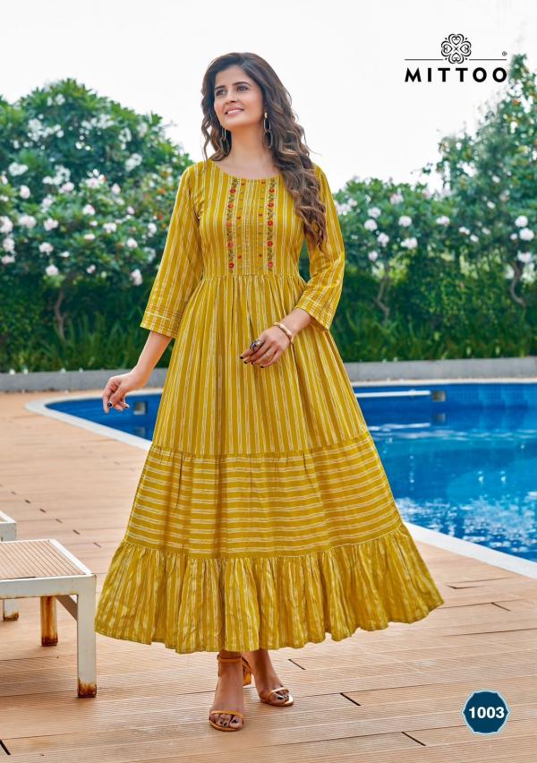 Mittoo Anushree Styles Designer Long Anarkali Kurti Collection